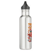 Kalkoenen tegen tijdreizen - Grappige retro Turkij Waterfles (Links)