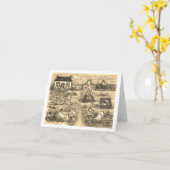 KALKOENENBOERDERIJ, HUMORISTISCHE THANKSGIVING OP  KAART (Gele Bloem)