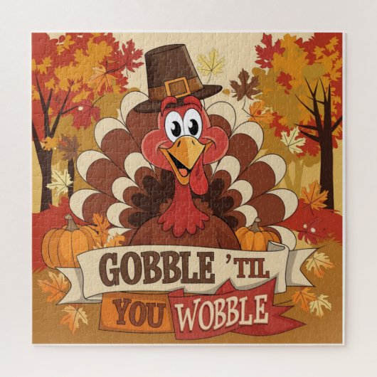 Kalkoenfeest thanksgiving legpuzzel (Verticaal)