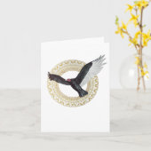 kalkoengier gevouwen briefje Kaart (Gele Bloem)