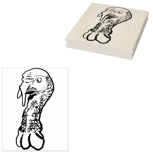 kalkoenhoofd-rubberstempel rubberstempel (Gestempeld)