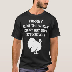 Kalkoenjacht Shirt Zenuwachtige Kalkoen Humor