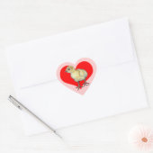 Kalkoenkuikenhart Hart Sticker (Envelop)