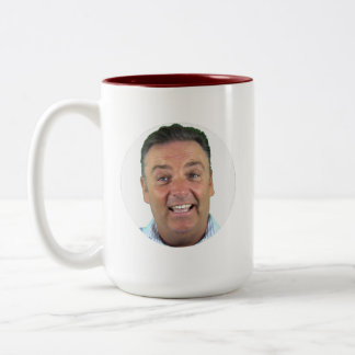 KALKOENROOD Tweekleurige Fotobeker - Ronde Frame A Koffiemok