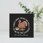 Kalkoensaus Bonen en Broodjes Casserole  Kaart (Staand voorkant)