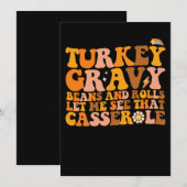 Kalkoensaus Bonen En Broodjes Laat Me Dat Casse Zi Kaart (Voorkant / Achterkant)