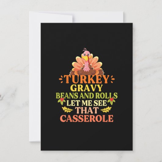 Kalkoensaus Bonen En Broodjes Laat Me Dat Casse Zi Kaart (Voorkant)