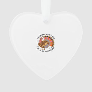 Kalkoensaus bonen en broodjes laat me die ovenscho ornament