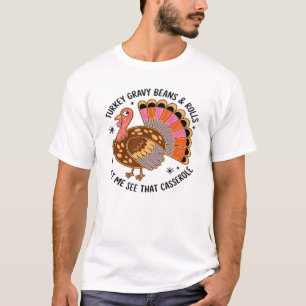 Kalkoensaus bonen en broodjes laat me die ovenscho t-shirt