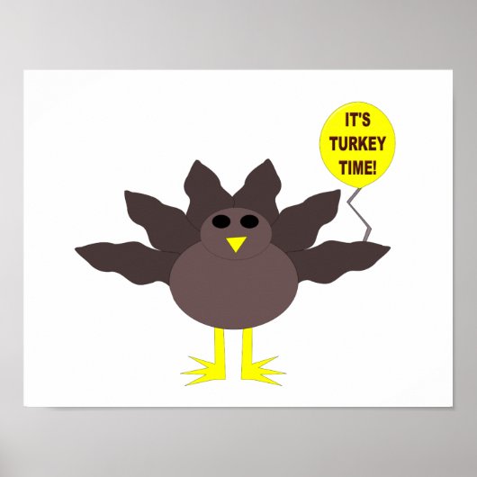 Kalkoentijd Thanksgiving Poster (Voorkant)