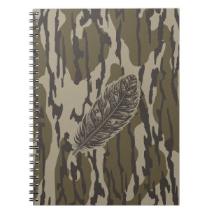 Kalkoenveer Onder Lands Camo Bos Notitieboek