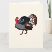kalkoenvogel kaart (Voorkant)