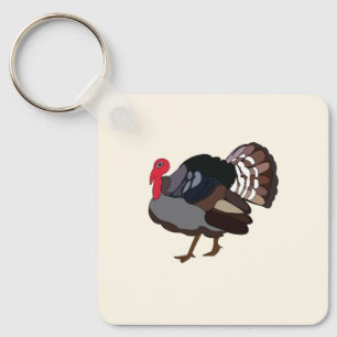 kalkoenvogel sleutelhanger
