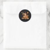 Kalkoon 7 Dankzeging Pompoen Gen Z Alpha Meme Mat Ronde Sticker (Tas)
