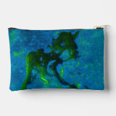 Kalksteen Abstract in Greens en Aqua Blues Bag Etui (Achterkant)