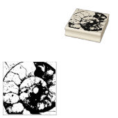 Kalksteen-ammonietfossiel Rubberstempel (Gestempeld)