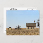 Kalksteen Bichet Schoolhouse in Kansas Briefkaart (Voorkant / Achterkant)