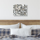 Kalksteen grind canvas afdruk (Insitu (Slaapkamer))
