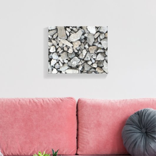 Kalksteen grind canvas afdruk (Insitu (Woonkamer))