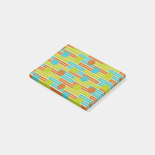 Kalksteen groen, kaneel bruin, rechthoeken van Tur Post-it® Notes (Schuin)