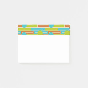 Kalksteen groen, kaneel bruin, turquoise Rechthoek Post-it® Notes