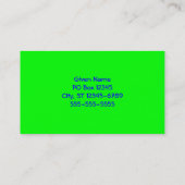 Kalksteen Groen naar Blauw verloop Visitekaartje (Achterkant)