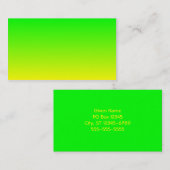 Kalksteen Groen tot Geel Gradiënt Visitekaartje (Voorkant / Achterkant)