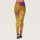 Kalksteen in mosterd leggings (Achterkant)