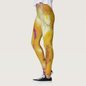 Kalksteen in mosterd leggings (Links)