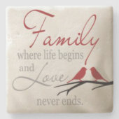 Kalksteen Onderzetters (Voorkant)