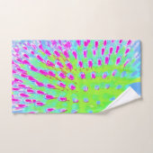 Kalksteengroen en Paarse Abstracte-klonventilator Bad Handdoek (Handdoek)