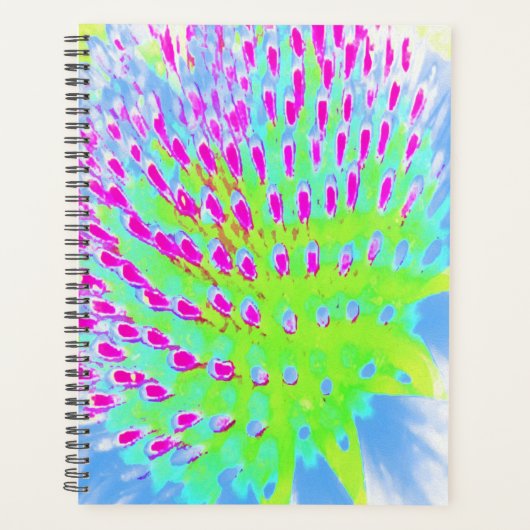 Kalksteengroen en Paarse Abstracte-klonventilator Planner (Voorkant)