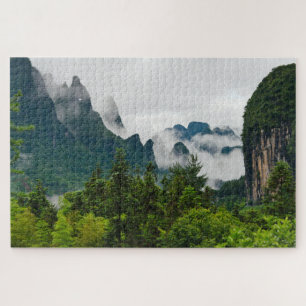 Kalksteenheuvels   Yangshuo, Guangxi, China Legpuzzel