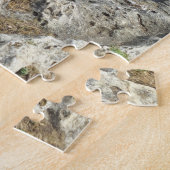 Kalksteenkliffen en smaragdgroen water legpuzzel (Zijkant)