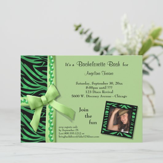 Kalksteenparels en zebrastripes kaart (Staand voorkant)