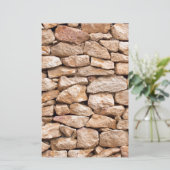 kalksteenwand briefpapier (Staand voorkant)