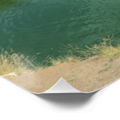 Kalkstenen kliffen en smaragdgroene wateren perfect poster (Hoek)