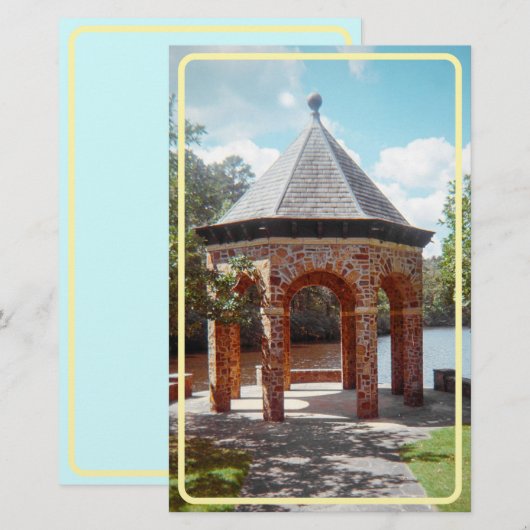 kalkstenen tuinhuisje Briefpapier (Voorkant / Achterkant)