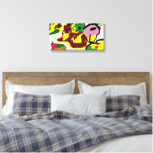 Kalkverf canvas afdruk (Insitu (Slaapkamer))