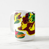 Kalkverf koffiemok (Voorkant links)