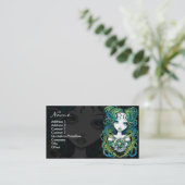 "Kallan" Green Lotus Water Angel Visitekaartjes (Staand voorkant)