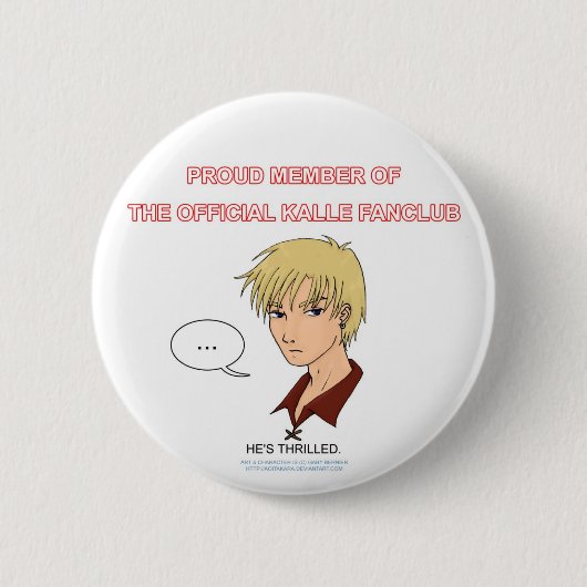 Kalle Fanclub Button (Voorkant)