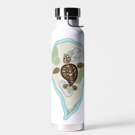 Kallie de Zee schildpad Waterfles (Links)