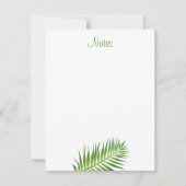 Kalligrafeerde Script Bloemen Sjabloon Palm Leaves (Voorkant)