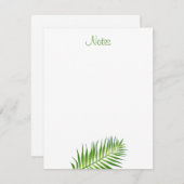 Kalligrafeerde Script Bloemen Sjabloon Palm Leaves (Voorkant / Achterkant)
