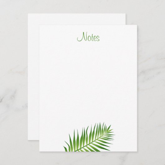 Kalligrafeerde Script Bloemen Sjabloon Palm Leaves (Voorkant / Achterkant)