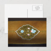 Kalligrafibloemen en -sierplanten briefkaart (Voorkant / Achterkant)