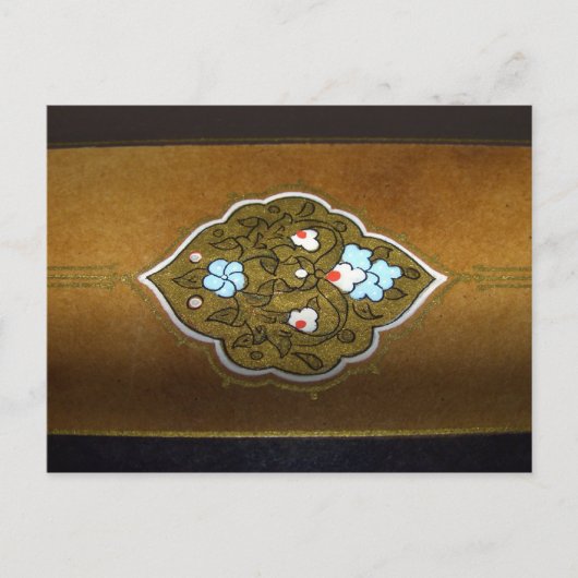 Kalligrafibloemen en -sierplanten briefkaart (Voorkant)