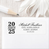 Kalligrafie 2025 Afstuderen Retour Adreslabel Etiket (Insitu)