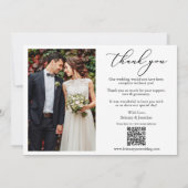 Kalligrafie 6 Foto's Liefde Bedankt QR Code Bruilo (Achterkant)